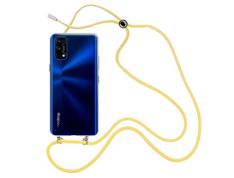 Funda cristal con Cordón Amarillo para Realme 7 Pro