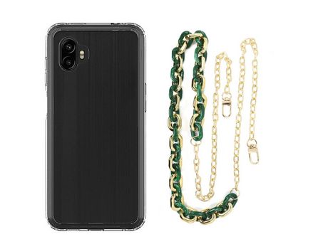 Funda cristal con Cordón Cadena verde para Samsung Galaxy XCover 6 Pro
