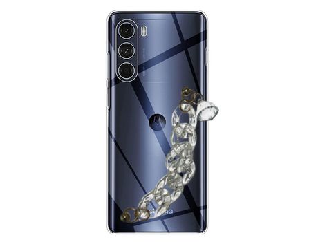 Funda cristal con Soporte diamante para Motorola Moto G200