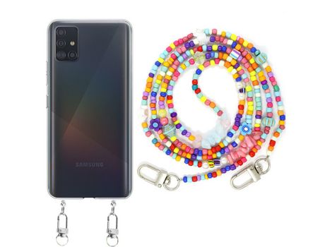 Funda cristal con Rosario colorful para Samsung Galaxy A71