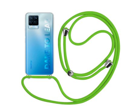 Funda cristal con Cordón verde para Realme 8 Pro