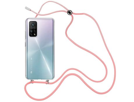 Funda cristal con Cordón rosa para Xiaomi Mi 10T Pro