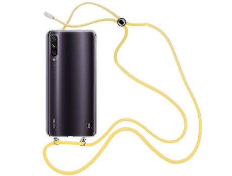 Funda cristal con Cordón Amarillo para Xiaomi Mi A3