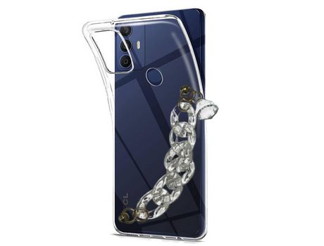 Funda cristal con Soporte diamante para TCL 30 SE