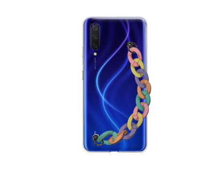 Funda cristal con Soporte rainbow para Xiaomi Mi 9 Lite