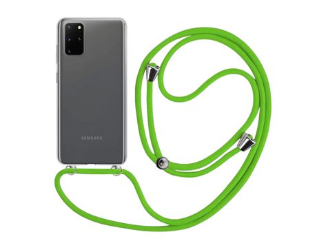 Funda cristal con Cordón verde para Samsung Galaxy S20 Plus