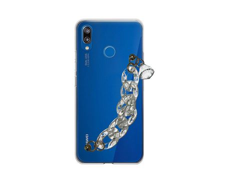 Funda cristal con Soporte diamante para Huawei P20 Lite