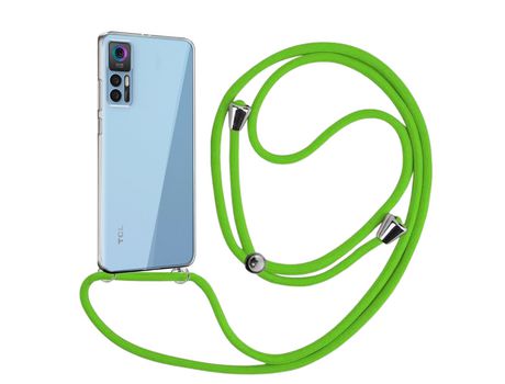Funda cristal con Cordón verde para TCL 30 5G