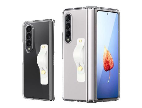 Funda acrilico Certificación militar MIL-STD 810G con Soporte Multifunción para Samsung Galaxy Z Fold 4 Transparente