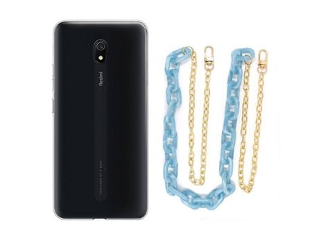Funda cristal con Cordón Cadena rosa para Google Pixel 6 Pro