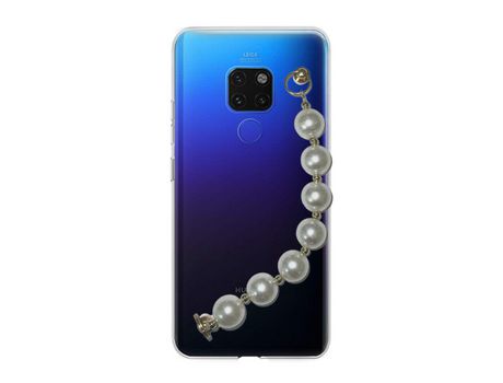 Funda cristal con Soporte pérola para Huawei Mate 20