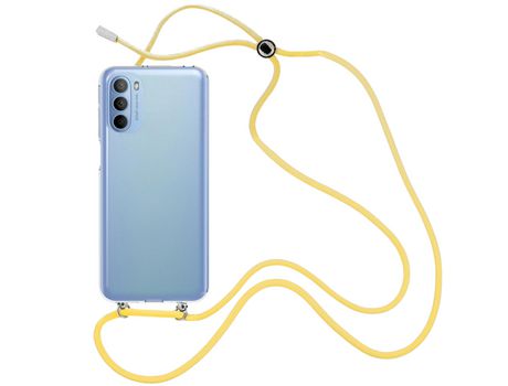 Funda cristal con Cordón Amarillo para Motorola Moto G31