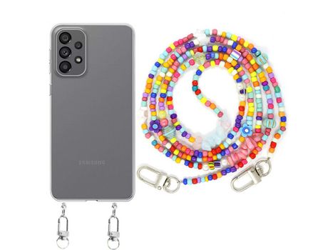 Funda cristal con Rosario colorful para Samsung Galaxy A13 4G
