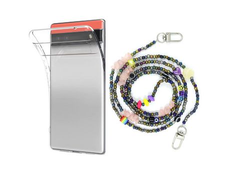 Funda cristal con Rosario smile para Google Pixel 6A