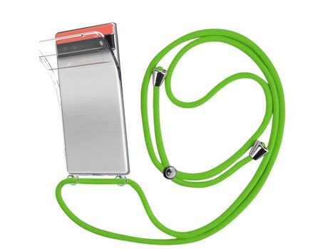 Funda cristal con Cordón verde para Google Pixel 6A