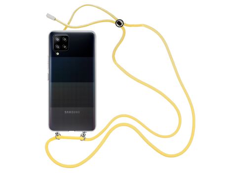 Funda cristal con Cordón Amarillo para Samsung Galaxy A42 5G