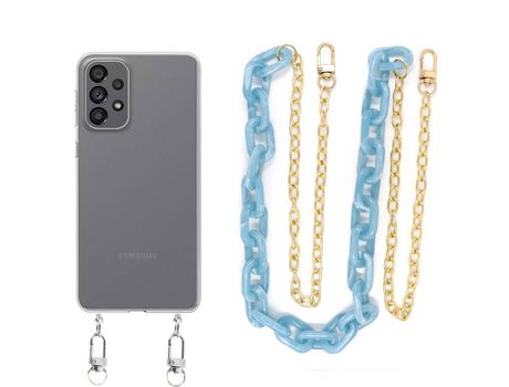 Funda cristal con Soporte pérola para Samsung Galaxy M22