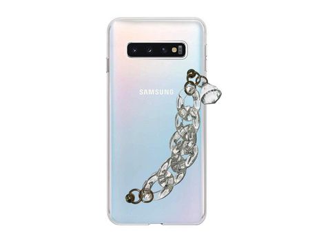 Funda cristal con Soporte diamante para Samsung Galaxy S10 Plus