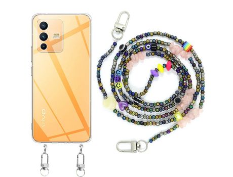 Funda cristal con Rosario smile para Vivo V23 5G