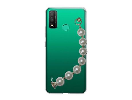 Funda cristal con Soporte pérola para Huawei P Smart 2020