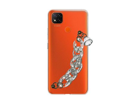 Funda cristal con Soporte diamante para Xiaomi Redmi 9C