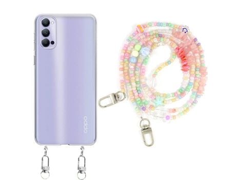 Funda cristal con Rosario baby para Oppo Reno 4