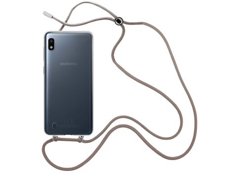 Funda cristal con Cordón Marrón para Samsung Galaxy A10