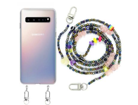 Funda cristal con Rosario smile para Samsung Galaxy S10 5G