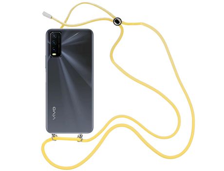 Funda cristal con Cordón Amarillo para Vivo Y20s