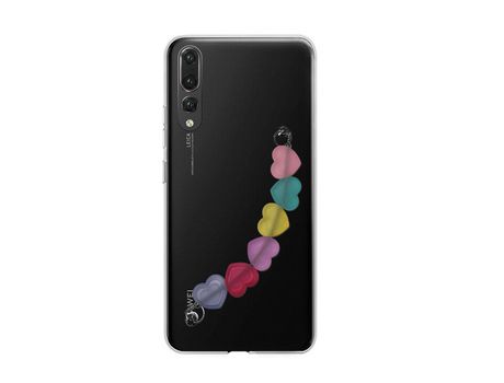 Funda cristal con Soporte Corazones para Huawei P20 Pro