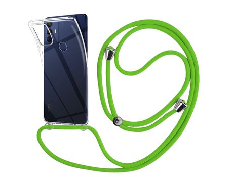Funda cristal con Cordón verde para TCL 30 SE