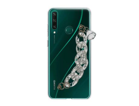 Funda cristal con Soporte diamante para Huawei Y6P