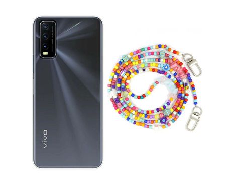 Funda cristal con Rosario colorful para Vivo Y20s