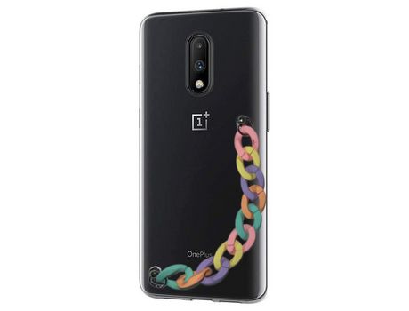 Funda cristal con Soporte rainbow para Oneplus 7