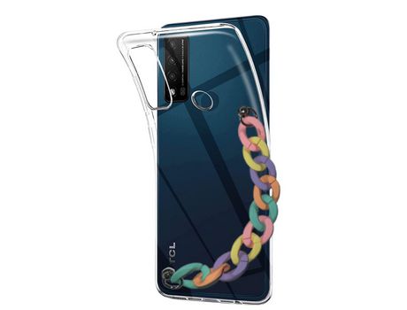 Funda cristal con Soporte rainbow para TCL 20R 5G