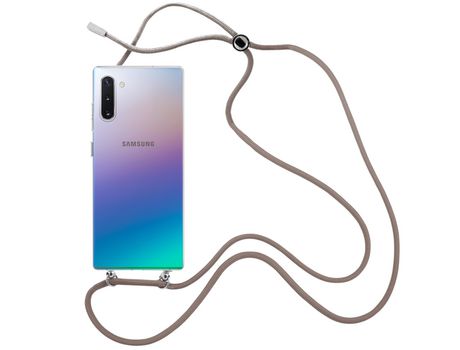 Funda cristal con Cordón Marrón para Samsung Galaxy Note 10