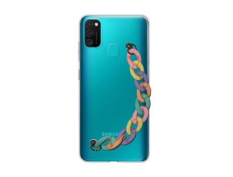 Funda cristal con Soporte rainbow para Samsung Galaxy M21