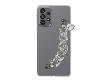 Funda cristal con Cordón Cadena verde para Vivo Y33s