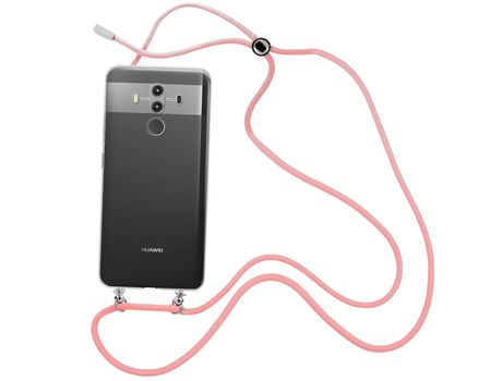 Funda cristal con Cordón Cadena Morado para Realme 8 5G