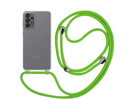 Funda cristal con Cordón verde para Samsung Galaxy A33