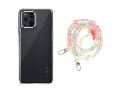 Funda cristal con Rosario baby para Oppo Find X3 Pro