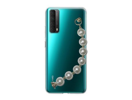 Funda cristal con Soporte pérola para Huawei P Smart 2021