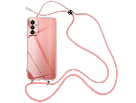 Funda cristal con Cordón rosa para Samsung Galaxy M13 4G
