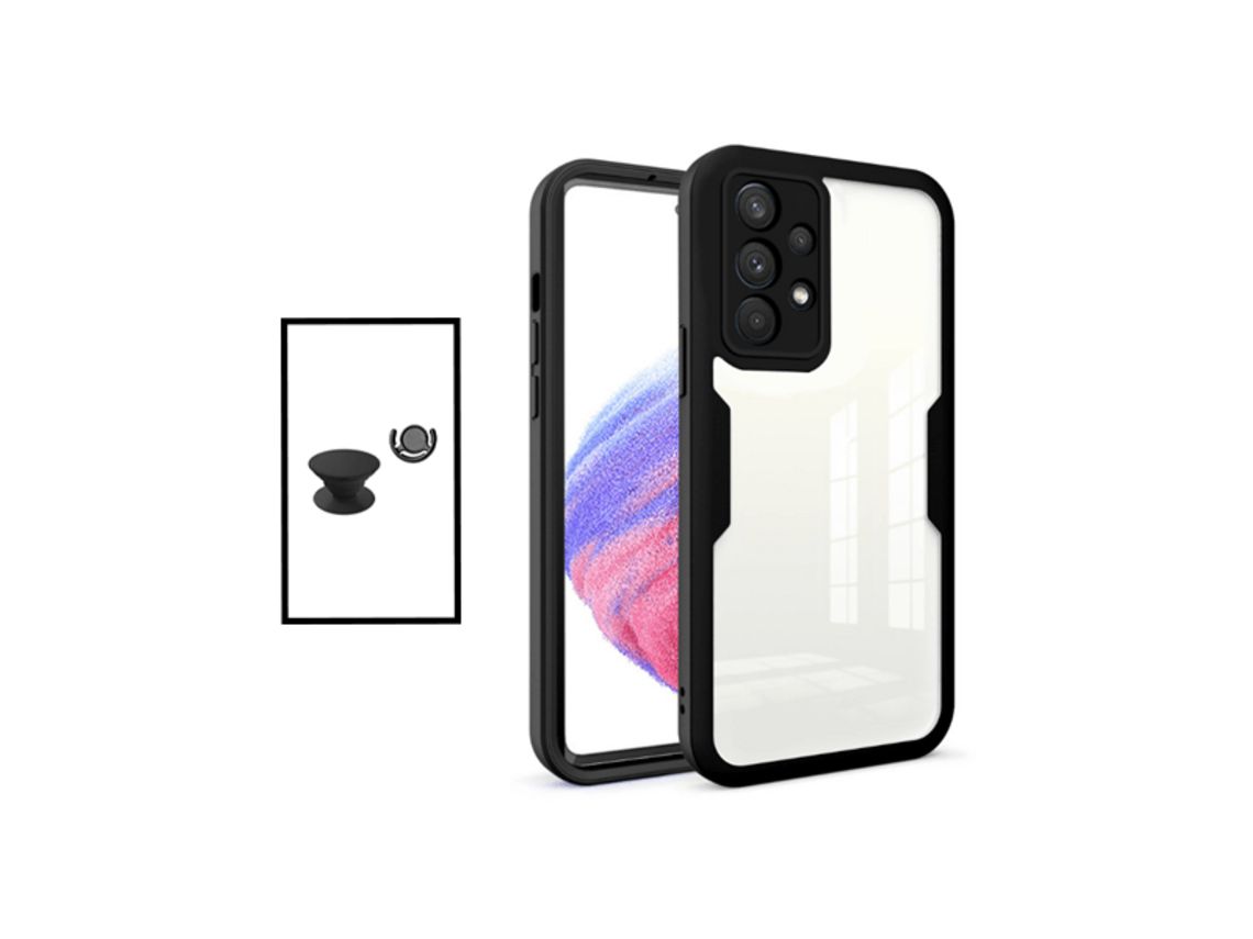 Kit Carcasa Anti-Crash 360 Protection + 1 Gripholder + 1 Soporte Gripholder Negro para Samsung Galaxy A32 4G PHONECARE Negro