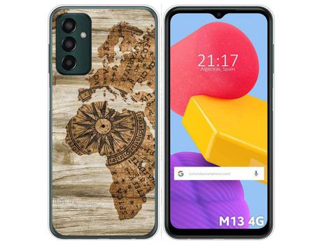 Funda Silicona para Samsung Galaxy M13 4G diseño Madera 07 Dibujos