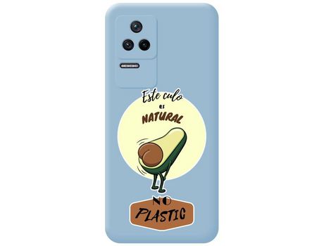 Funda Silicona Líquida Azul para Xiaomi Poco F4 5G diseño Culo Natural Dibujos