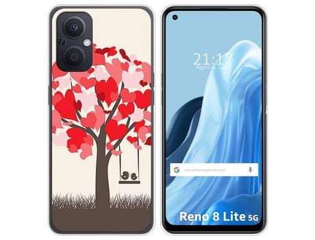 Funda Silicona para Oppo Reno 8 Lite 5G diseño Pajaritos Dibujos