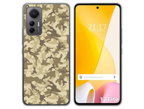 Funda Silicona para Xiaomi 12 Lite 5G diseño Sand Camuflaje Dibujos