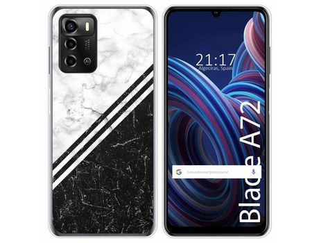 Funda Silicona para ZTE Blade A72 diseño Mármol 01 Dibujos