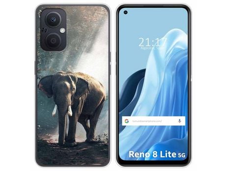 Funda Silicona para Oppo Reno 8 Lite 5G diseño Elefante Dibujos